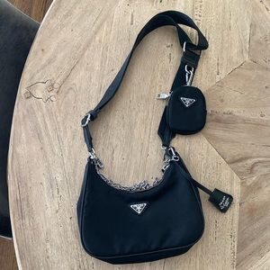 2005 Nylon Prada Re-Edition Black Handbag
